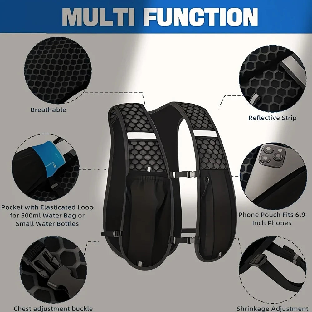 Lightweight Reflective Hydration Running Vest