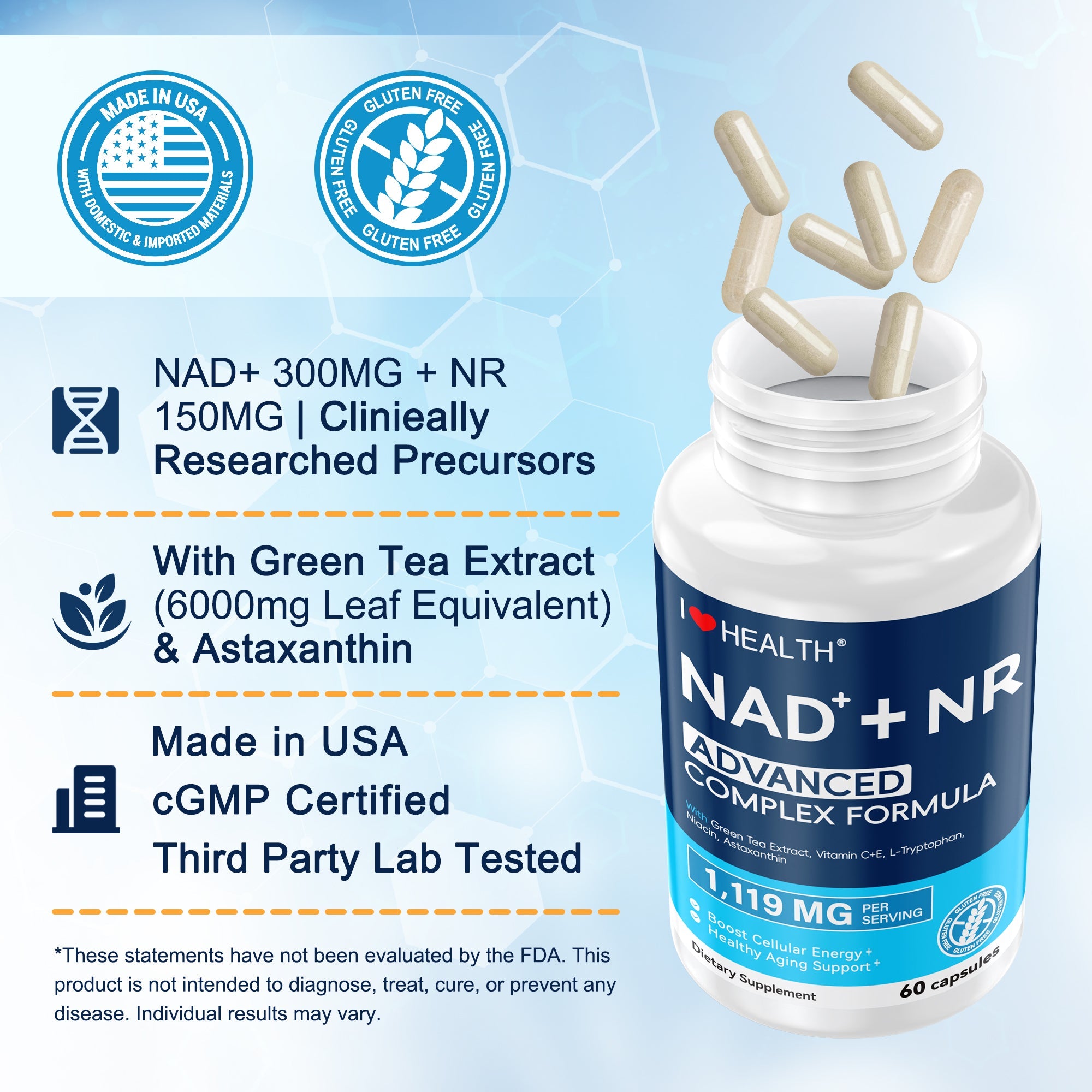 NAD+ Complex — Cellular Energy & Longevity