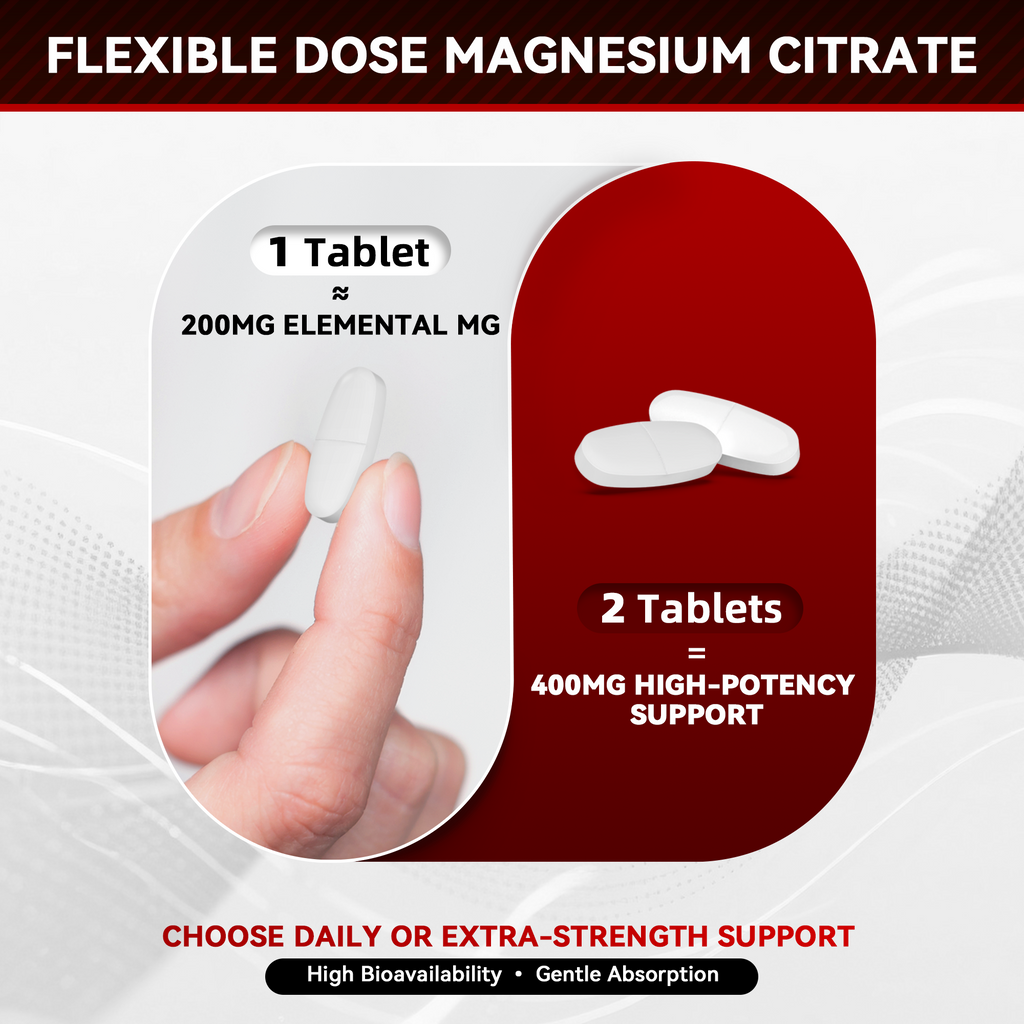Magnesium Citrate 400mg — Sleep, Recovery & Calm