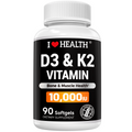 Vitamin D3 10,000 IU + K2 (MK-7) — 90 Softgels